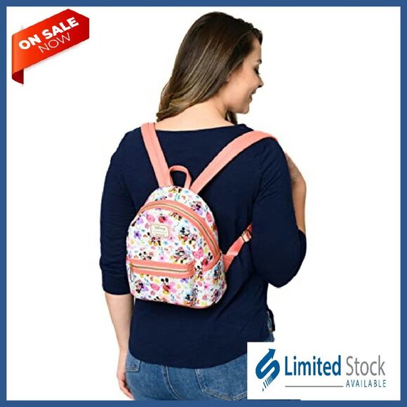 Mini Backpack Vegan Leather Multiple Pockets Adjustable Straps main image 8